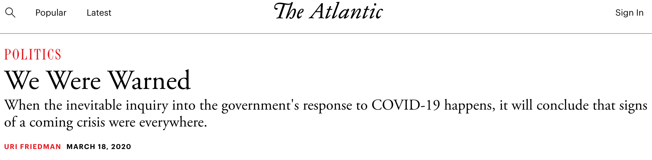 Truth Another Casualty of the Coronavirus American Council on